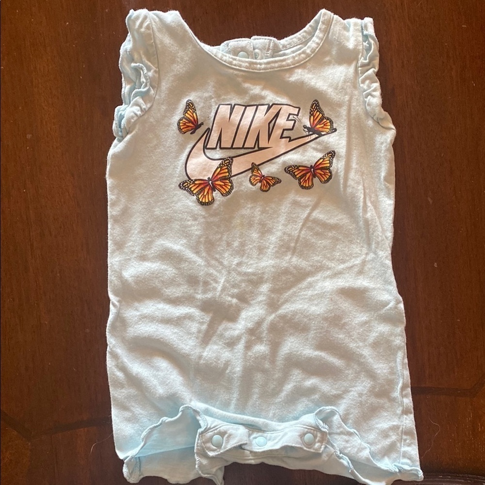 Nike Kids Blue Butterfly romper